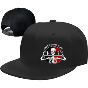 Snapback Hats for Men Flat Bill Hats for Men Fitted Hat Black Baseball Hats Hip Hop Caps