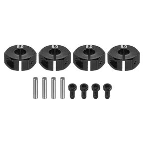 MECCANIXITY Aluminum 12mm Wheel Hex Hubs Drive Adapters Blue 6mm Thickness with Screws and Pins for RC Car Upgrade Replacement Parts 4Pcs