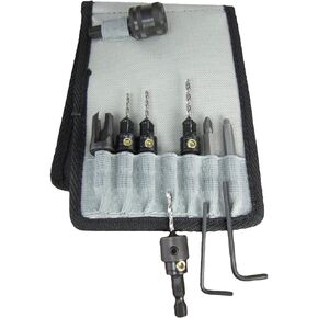 Make it Snappy Tools Deluxe Countersink Set in Belt Clip Pouch #48010
