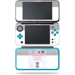 MightySkins Skin Compatible with Nintendo New 2DS XL - Pink Cyber Bot | Protective, Durable, and Unique Vinyl Decal wrap Cover | Easy to Apply, Remove, and Change Styles | Made in The USA