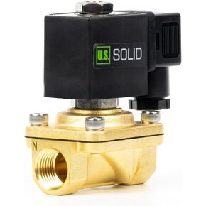 1/2" Stainless Steel Solenoid Valve - 12V DC Normally Closed Electric Solenoid Valve with Viton Seal, Junction Box Type