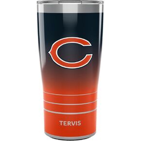 Tervis Traveler NFL Chicago Bears - كوب سفر معزول ثلاثي الجدران يحافظ على المشروبات باردة وساخنة، 30 أونصة، من الفولاذ المقاوم للصدأ