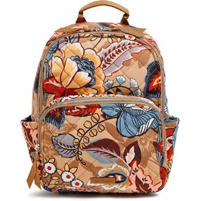 Vera Bradley Cotton Small Backpack, Paradise Coral