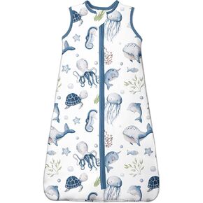 1.0 TOG Baby Sleep Sack 0-6-18-24-36-48 Months, Premium Warm Baby Wearable Blankets, Animal Sleepsacks, 1 Pack