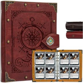 DUROTAN Trading Card Binder,4-Pocket Binder for Trading Cards Holds 240 Cards,Premium Collector Card Album for Standard Cards,Card Collection Folder for MTG,TCG,Yugioh,Game Cards