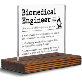 Funny Mechanical Engineer Clear Desk Decorative Sign, Work Anniversary Appreciation Gift for Engineers Recognition Retirement Goodbye Farewell Gift Plaques EDC11