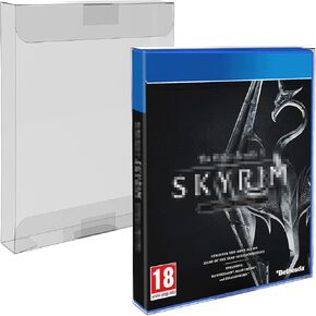 10 Pcs Clear Box Protectors Case Compatible with PS2 Xbox WiiU Gamecube GC DVD Game Case, Clear Plastic Case Display Cases Sleeve Protector Scratch Resistant Anti- Dust/Scratch