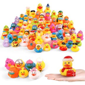 Umbresen Rubber Ducks Bath Toy in Bulk, Assortment Jeep Ducks for Jeep Ducking, Pool Rubber Ducky Floater Bathtub Toys Party Favors Birthday Gifts (15)