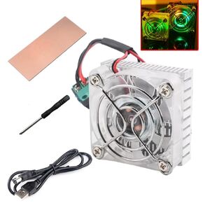Phone Tablet PC 5Volt DIY RGB Lighting Peltier Cooler Kit USB Semiconductor Thermoelectric Cooler Peltier Cooling System Heatsink Module kit for Outdoor,Mobile Gaming,Tiktok Live Streaming. (60mm)