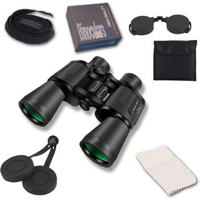 ATRERY 20x50 High Powered Binoculars for Adults, Waterproof Hunting Binoculars with Low Light Vision, Binoculars for Bird Watching, Hunting, Traveling, Sightseeing (Black)