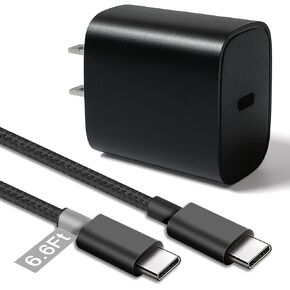 15W USB-C Fast Charger with 6.6Ft USB-C Cable for USB-C Version Kindle Fire Tablets,Designed for use with USB-C Fire Tablets and Kindle E-Readers