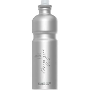 Sigg - PCR Aluminum Water Bottle - Move MyPlanet - Smoked Pearl - Leakproof - Lightweight - BPA Free - 25 Oz