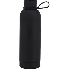 RareGem Insulated Water Bottles -17 oz Stainless Steel Rubber Coated Double Wall Water Bottle, Leakproof Lightweight,BPA Free