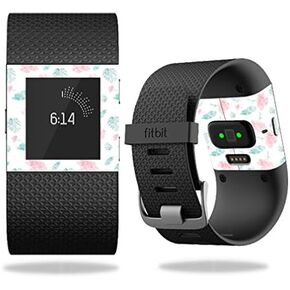 MightySkins Skin Compatible with Fitbit Surge Cover Skins Sticker Watch Flower Power White