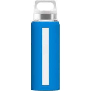 Sigg - Glass Water Bottle - Dream Grey - Soft Silicon Cover - Leakproof - Dishwasher Safe - BPA Free - Broscilate Glass - 22 Oz