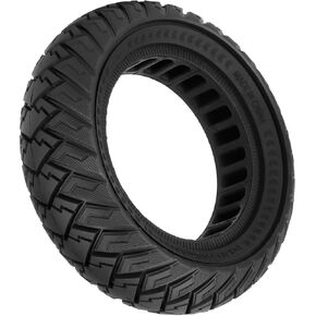 10 * 3/255 * 80(80/65-6) Off-road Tubeless Solid Tire for KUGOO M4 Pro/VSETT10+/Zero 10X/Kaabo Mantis 10 Electric Scooter Rubber Honeycomb Tyre Parts (red)