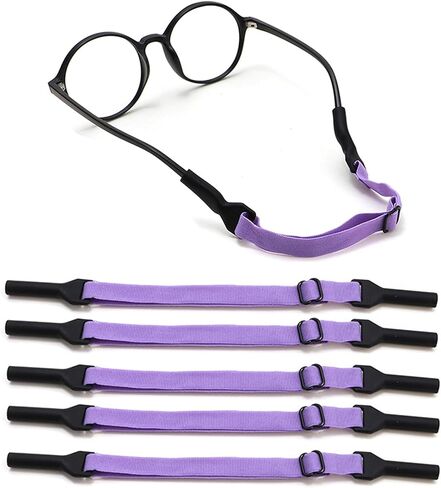 Adjustable Kids Glasses Strap, 5Pcs No Tail Spectacle Straps, Kid's Eyewear Holder Strap For Boy And Girl in Saudi Arabia