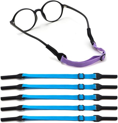 Adjustable Kids Glasses Strap, 5Pcs No Tail Spectacle Straps, Kid's Eyewear Holder Strap For Boy And Girl in Saudi Arabia