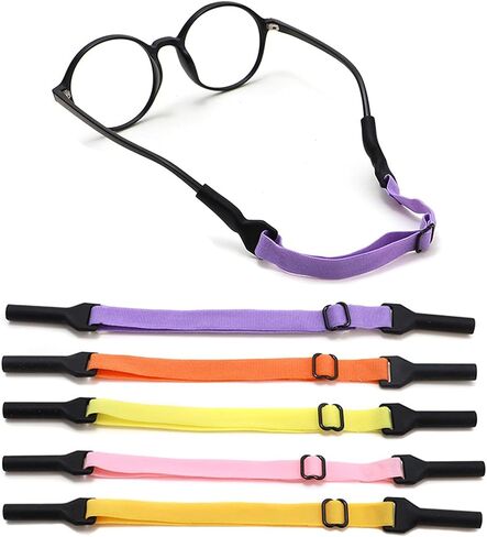Adjustable Kids Glasses Strap, 5Pcs No Tail Spectacle Straps, Kid's Eyewear Holder Strap For Boy And Girl in Saudi Arabia