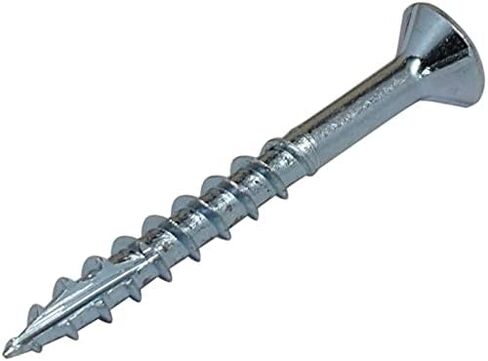 #8 x 1-1/4" Flat Head Wood Screws - #2 Philips Drive - Countersinking Nibs - Auger Point - Deep Thread Design for Cabinets & All Interior Work - Zinc Plated - 1,000 Screws in Saudi Arabia