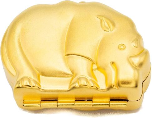 Silver Pumpkin Shaped Pocket Purse Portable Travel Pill Box & Medicine Organizer (1 Large Compartment) in Kuwait