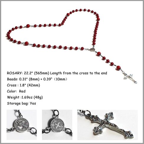 Rosary Beads Chaplet Imitation ivory coral Resin Rosery Cross Catholic gifts in Saudi Arabia
