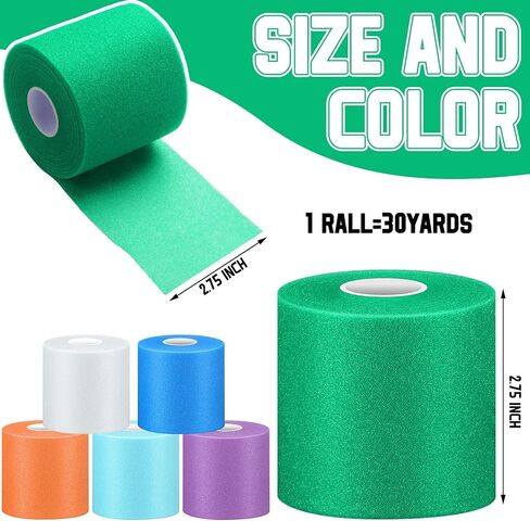 Sumind 6 Pcs Pre Wrap Athletic Tapes Sports Prewrap Tapes 30 Yards for Hair Soccer Ankles Wrists Hands and Knees Sports Foam Tapes in Saudi Arabia