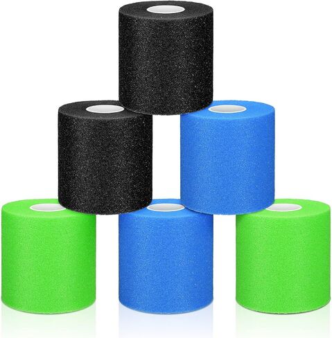 Sumind 6 Pcs Pre Wrap Athletic Tapes Sports Prewrap Tapes 30 Yards for Hair Soccer Ankles Wrists Hands and Knees Sports Foam Tapes in Saudi Arabia