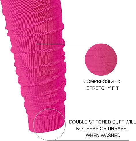 QEES Football Leg Sleeves For Men,Scrunch Football Sleeves, Leg Sleeve For Men Women Kids Boys Athletes.Football Accessories. in Saudi Arabia