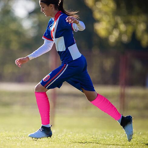 QEES Football Leg Sleeves For Men,Scrunch Football Sleeves, Leg Sleeve For Men Women Kids Boys Athletes.Football Accessories. in Saudi Arabia
