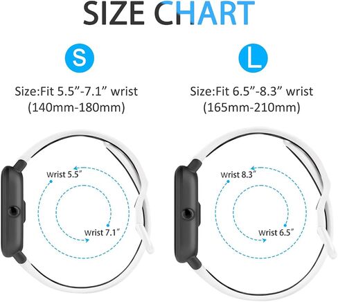 Amzpas أربطة سيليكون لـ Amazfit Bip 3 Pro/Bip 3/Bip U Pro/Bip U/GTR 42 مم، 3 عبوات 20 مم سوار معصم ناعم ثنائي اللون سريع الإصدار in Saudi Arabia