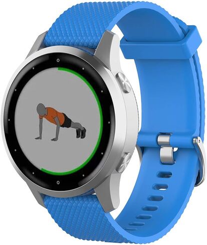 10 عبوات من الأربطة المتوافقة مع Garmin Vivoactive 4S، أشرطة معصم رياضية من السيليكون قابلة للغسل لـ vivoactive 4S in Kuwait