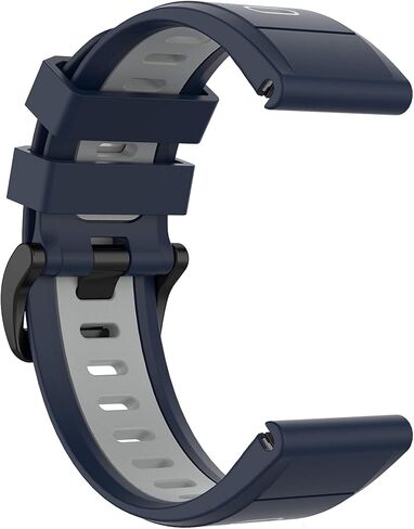 Compatible with Garmin Fenix 6X Sapphire Bands for Women Men, 26mm Quickfit Silicone Replacement Bands Straps Accessory Wrist Bands Fit for Garmin Fenix 5X Plus, Fenix 6X Pro, Fenix 3 in Saudi Arabia