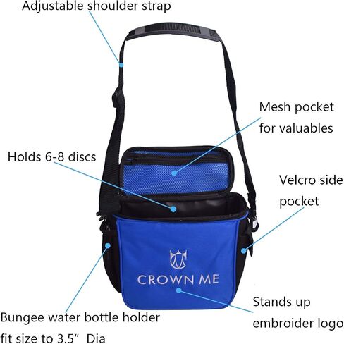 CROWN ME Disc Golf Starter Set,Disc Golf Set with 6 Discs, 1 Marker,1 Towel and Starter Disc Golf Bag Fairway Driver in Kuwait