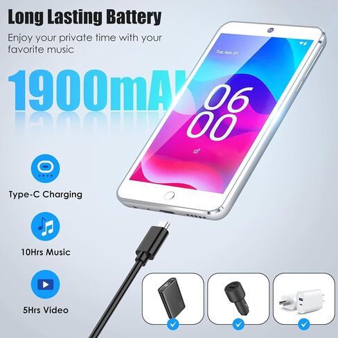 مشغل MP3 مع بلوتوث وواي فاي، مشغل HiFi Mp4 رقمي بنظام Android بسعة 160 جيجابايت مع كاميرا، مشغل موسيقى Walkman محمول بشاشة لمس 4.3 بوصة مع مكبر صوت ومتجر التطبيقات، أقصى دعم 256 جيجابايت in Kuwait