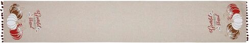VHC Brands Harvest Blessings Natural Stencil Pumpkin Table Runner 12x36 Braided Cotton, Kitchen Dining Table Holiday Decoration, Decor for Fall and Thanksgiving in Kuwait