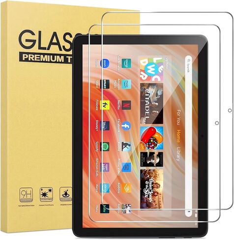 [ 2 Pack] Tempered Glass Screen Protector for Kindle Fire Tablet Shockproof HD Plus Protector [not fit Fire hd 8 Fire hd 10 Fire max 11 ](Clear, 7 Inch Fire 7 2022) in Saudi Arabia