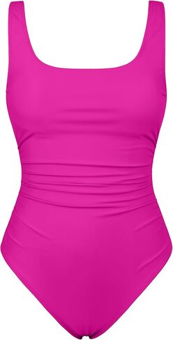 Firpearl Underwire Swimsuits for Women Ruched Tummy Control One Piece Bathing Suits Push Up Modest Swimwear in Kuwait