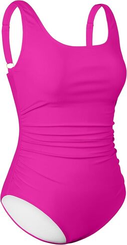 Firpearl Underwire Swimsuits for Women Ruched Tummy Control One Piece Bathing Suits Push Up Modest Swimwear in Kuwait