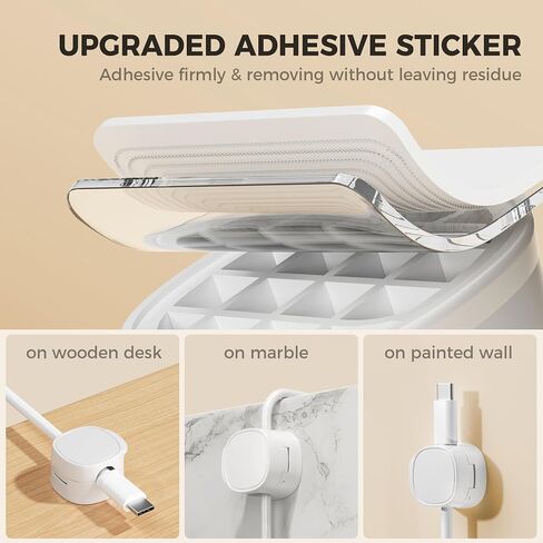 Magnetic Cord Organizer, Cable Clips[Cable Smooth Adjustable] Cord Holder for Nightstand, Cable Organizer, Cord Organizer for Desk,Home,Office, Car to Organize Phone USB Charger Cable (Pink) in Saudi Arabia