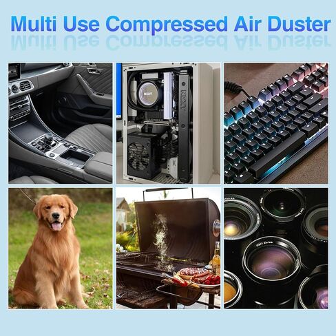 Electric Air Duster - 180000RPM Compressed Air Duster, 3 Gear Mini Blower, Jet Dry Blower is Reusable, Car Dryer Air Blower, Computer Duster, Air Duster for PC, Type-C Fast Charging in Saudi Arabia