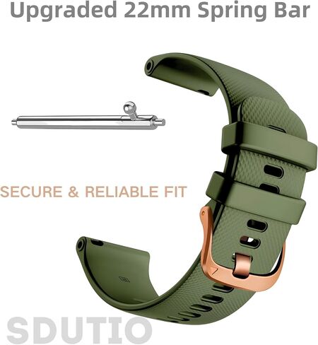 18mm 20mm 22mm Quick Release Rubber watch band-Sturdy Silicone wristband with Rose Gold Stainless Steel Buckle in Saudi Arabia