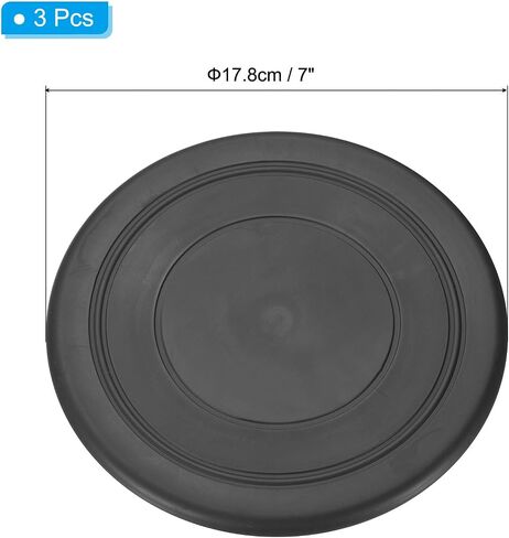 PATIKIL 7 Inch Flying Disc, 3Pcs TPR Flying Discs Soft Waterproof for Adults Dog Outdoor Playing Sport Game, Red in Saudi Arabia