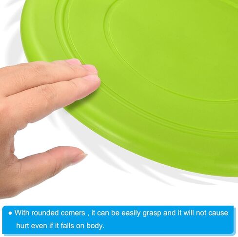 PATIKIL 7 Inch Flying Disc, 3Pcs TPR Flying Discs Soft Waterproof for Adults Dog Outdoor Playing Sport Game, Red in Saudi Arabia