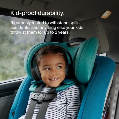 Belkin SoundForm Mini Kids Wireless Headphones w/Built-in Microphone, 30H of Playback Time, Fun Stickers, & Case - Over-Ear Headsets for Online Learning, School, iPhone, iPad, Galaxy, & More - Blue in Saudi Arabia