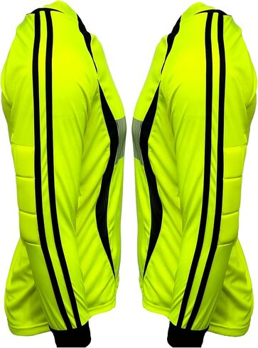 Just 4 Kicks Boy's Goalkeeper Soccer Jersey, France Padded Goalie Shirt with Sponge Protector in Saudi Arabia