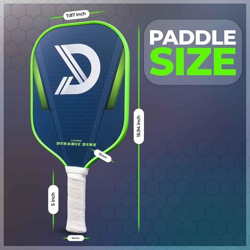 Edgeless Pickleball Paddle | USAPA Approved | Graphite Carbon Face with Large Sweet Spot | Includes Paddle Cover | Pickleball Racket Edgeless Series Pickleball Paddle in Saudi Arabia