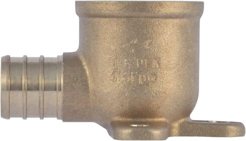 SharkBite 3/4 PEX Pipe x 1/2 Inch FNPT Crimp 90 Degree Drop Ear Elbow, Brass Plumbing Fitting, PEX Pipe, PE-RT, UC342LFA in Saudi Arabia
