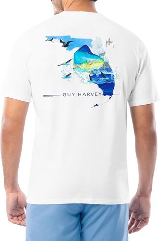 Guy Harvey Men’s Short Sleeve Cotton Graphic T-Shirt in Kuwait