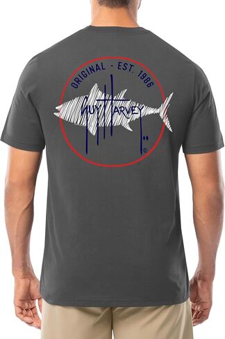 تي شيرت رجالي من القطن بأكمام قصيرة من Guy Harvey in Kuwait